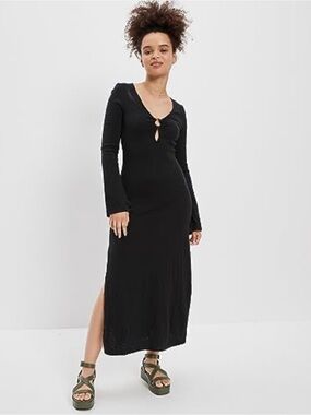American Eagle Bell Sleeve Midi/Maxi Dress